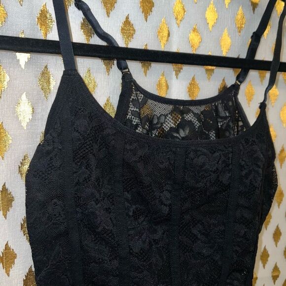 Colsie bralette racer back black lace size S - Picture 2 of 4